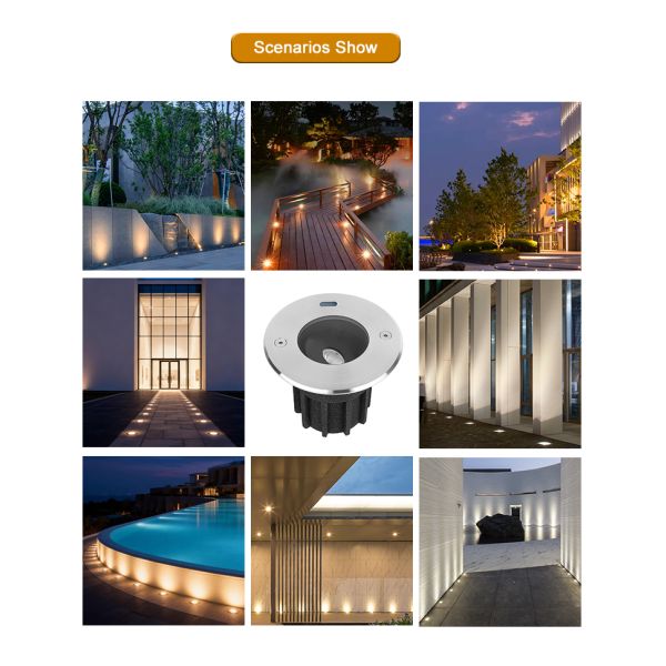 Joyful Partner In-Ground Light COB Factory Customized IP67 Waterproof Support Dimming AC100-240V