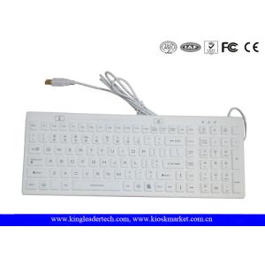 Desktop IP68 Rubber Waterproof Keyboard with Function Keys and Backlight
