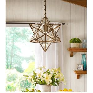 Nordic Led Pendant Lights Art Glass Start Geometric Pendant Lamp(WH-GP-170)