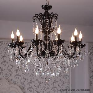 Black and silver crystal chandelier light fixtures ( WH-CY-20)