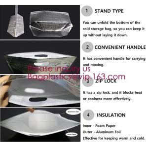 Polyester Wholesale Insulated Ice Wine Collapsible Ice Cream Lined Dry Lunch