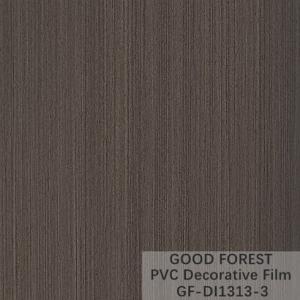 Partition PVC Decorative Film 0.25mm - 0.60mm Thickness Dark Grey Color