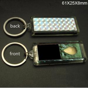 Solar Powered LED Keychains with 2 flash logo