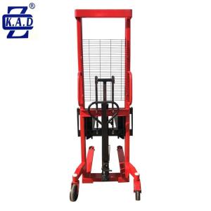 1T 3T hand Hydraulic 1.6 Meter High Stacker Warehouse Loading and Unloading