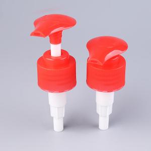 China Red Plastic Screw Lotion Pump 28/410 1.8cc Dosage For Cleaning Liquid on sale