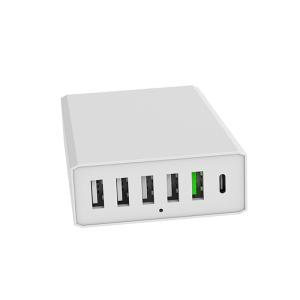 6 Ports USB C PD Chargers KC CE CB 60W Type C Charger QC 3.0 240V