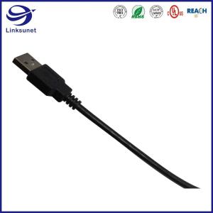 24AWG Double insulated wire with USB A M Tinned Copper USB Cable