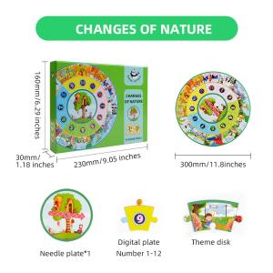 Large Pieces Round Jigsaw Puzzles Biological Learning About Nature Change