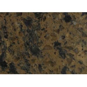 Wholesale Big Slab Engineered Vanity Tops Artificial Coffee Brown Quartz Italian Design Style from china suppliers