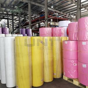 Plain Polypropylene Spunbond Non Woven Fabric Roll Packaging