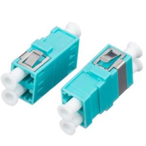 Single Model Optical Fiber Adapter LC Upc To LC Upc Duplex Om3 Adapter With
