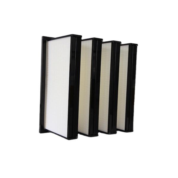 High Efficiency Pleated HEPA H14 H13 V Bank Air Filter For Ventilation System