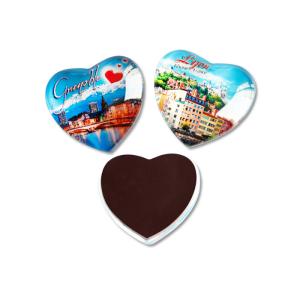 China 35mm Refrigerator Magnet Custom Crystal Glass Dome Tourist Souvenir Fridge Magnets on sale