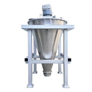 Stainless Steel Double Helix Conical Mixer , Dry Powder Conical Mixer