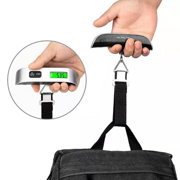 LCD Display Hanging Digital Portable Luggage Scale with 50kg Capacity and High Precision Electronic Scales