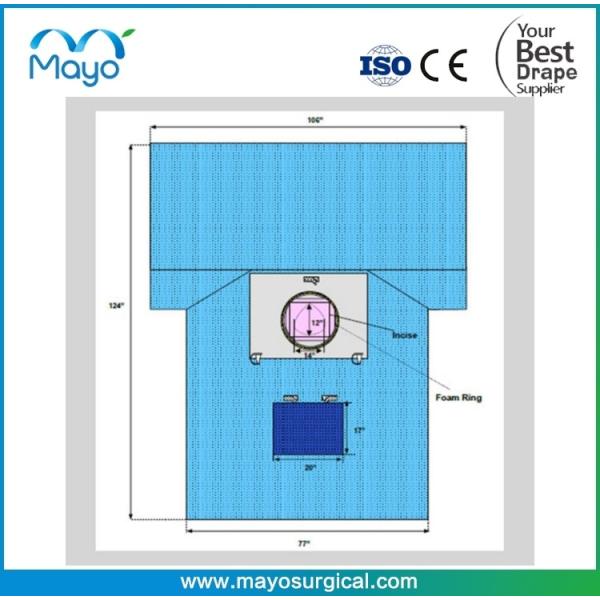 Quality C-Section Drape With Pouch And Fenestration Sterile for sale