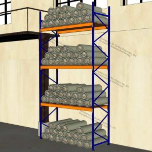SGS Stackable Metal Racks Four Tires Long Span Shelving System