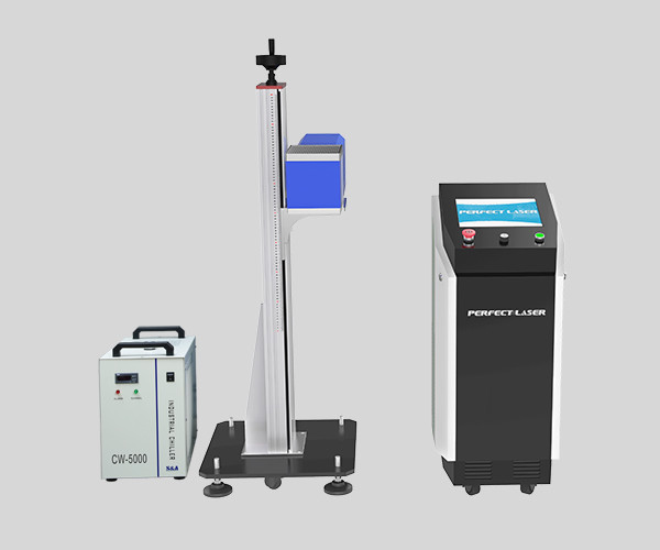 Glass Tube Flying C02 Fiber Laser Marking System 60w 80w Energy Saving Water