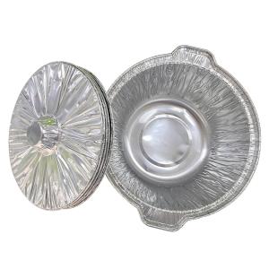 Hot Pot Aluminum Foil Baking Container with Pulp Moulding Process Type and Large