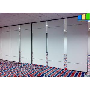 White Melamine Movable Partition Walls Aluminum Frame Folding Panel Customized