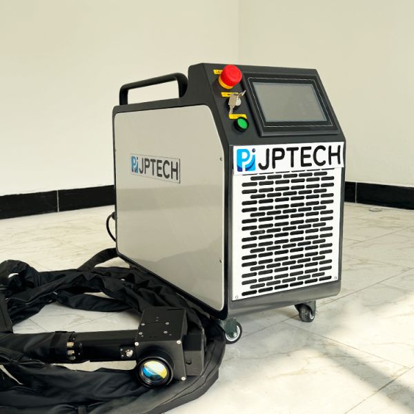 500W Pulse Laser Cleaning Machine, Handheld Portable Laser Rust Remover with Integrated Air Blowing Head, Non-Destructive Pulsed Fiber Laser Cleaner