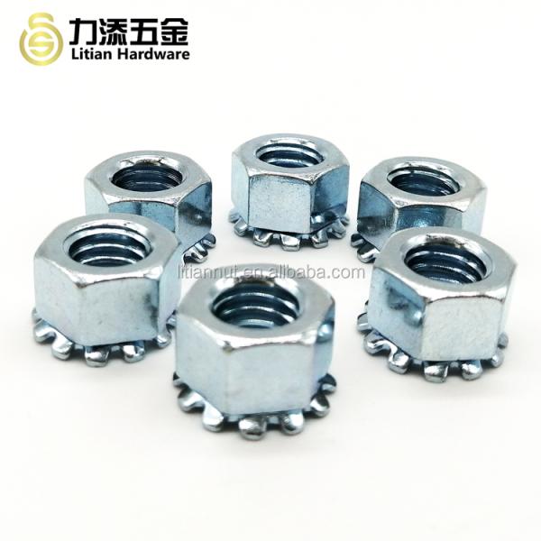 M8 Metal Self Locking Nut Stress Relieving Tempering Hexagon K-Kep