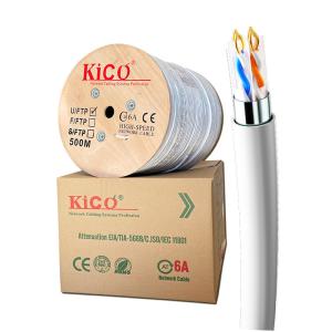 KICO High Speed LZSH 10G Indoor Ethernet Cat6a Network Lan Cable U/FTP Cca 23AWG