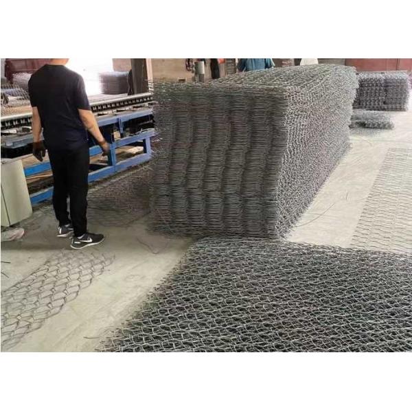 Quality 4.0mm Galvanized Gabion Mattress 60x80mm Mesh 380-550Mpa Strength for sale