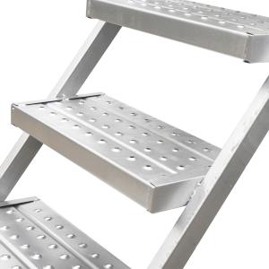 Lightweight Silver Scaffolding Climbing Ladders with 50cm Step Width