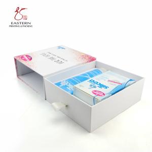 CMYK Hard Cardboard Gift Boxes Drawer Packaging Box Custom Printed