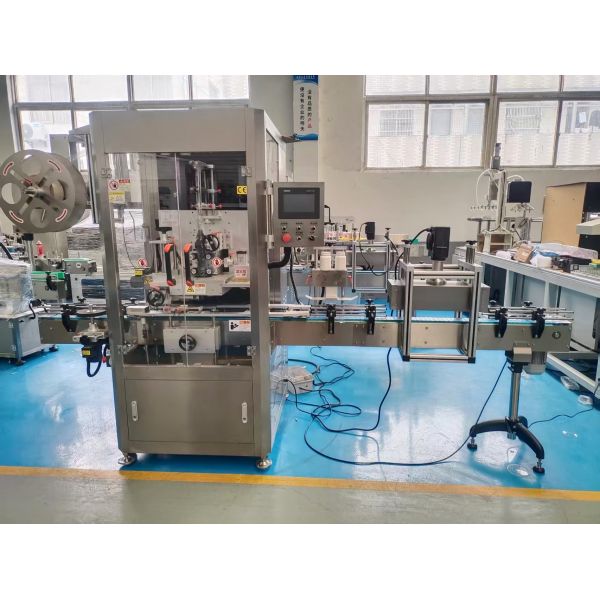 Fully Automatic Shrink Sleeve Labeling Machine for PET Plastic Bottle with Steam Tunnel