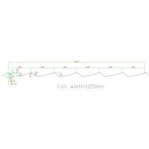 18 Stations/0.3-0.5mm Roof Tile Cold Roll Forming Machine Hydraulic Automatic