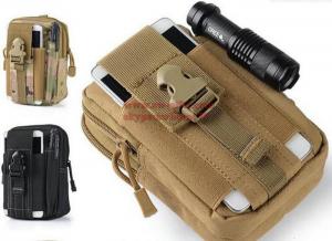 Outdoor Tactical Holster Military Molle Hip Waist Belt Bag Wallet Pouch Purse Phone Case with Zipper for iPhone 7/LG