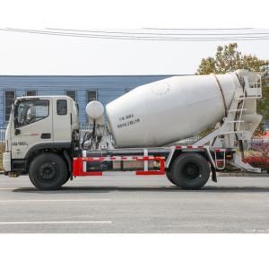 Small FOTON Mobile Concrete Mixing Transport Truck Self Loading 4x2 190 HP 4 CBM