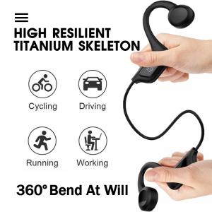 Bone Conduction Wireless Bluetooth Earphone Noise Reduction Waterproof For Run