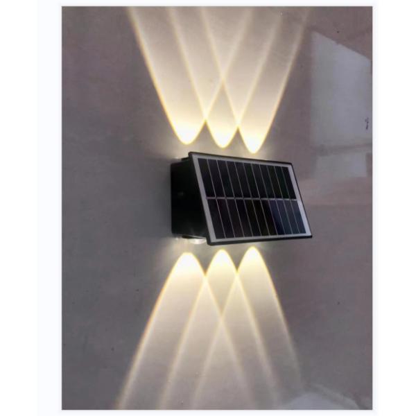 100lm UP Down Solar Outside Wall Lights Wall Mounting Colorful With Lithium Battery