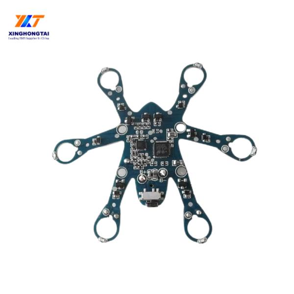 Fast Turnaround Quick Turn PCB Assembly with OSP Surface Finish and 0.1mm Hole