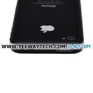 Silicone and Plastic Assembly Bumper for Verizon CDMA iPhone 4 - Transparent /
