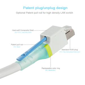 Network Patch Cord CAT6 UTP with Pull Rod 24AWG BC Stranded RJ45 Patch Cord