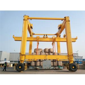 Customized RTG Mobile Gantry Crane With 20t~100t Load Capacity Customized Color