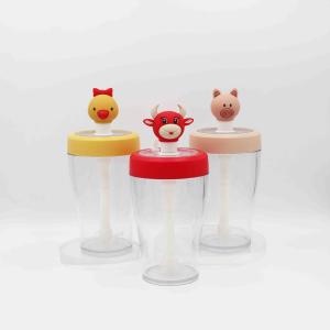 Buy cheap Plastic Straw Promotional Reusable Straw Water Bottle With Custom Logo from wholesalers