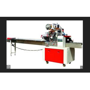 Noodle Flow Pack Wrapping Machine , Frequency Control Pillow Type Packing