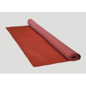 Red Solid Platinum Cured Silicone Sheet Textured Finish For Food Processing