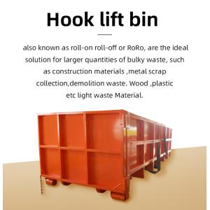 Waste Sorting And Recycling Hook Lift Bin Customized Garbage Bin Container