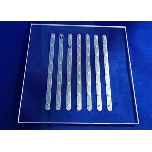 Clear 2.2g/Cm3 Density Sio2 Quartz Glass Plate