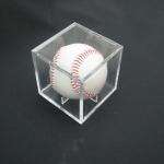 Acrylic Clear Baseball Display Case Single Plexiglass Cube Holder Box for Small