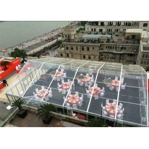 Fire / Water Proof Transparent Tent Fabric Clear Event Tents 20m * 50m