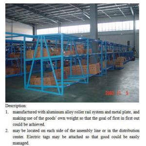 Pre Galvanized Carton Flow Rack Adjustable Roller System 100-1000Kgs Weight