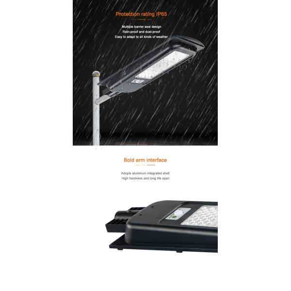 Aluminum Alloy All In One Solar LED Street Light 20w 60w 300w 170lm/w