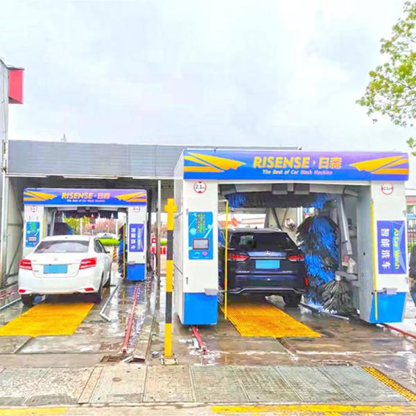 380V Fully Automatic Rollover Car Wash Machine With Wheel Brush